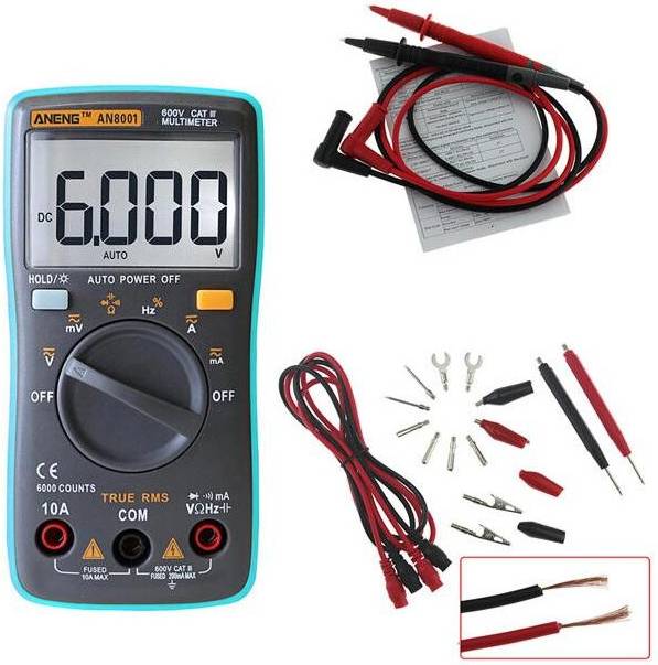 Greenzech Professional True RMS Digital Multimeter 6000 Counts Backlight AC/DC