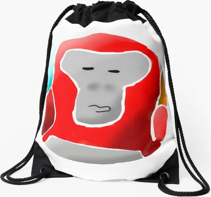 Famgem Drawstring Bag Gorilla Tag - Red