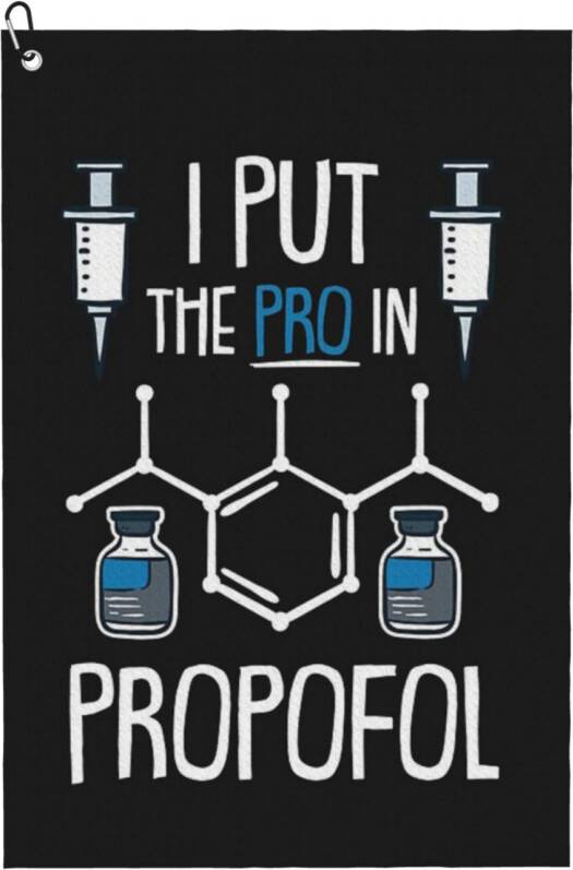 WHIBOS Anesthesia Pro In Propofol 6960 Golf Towel