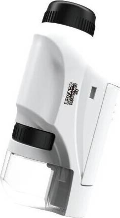 BGHONE White 60-120x Lab Handheld Microscope Battery Powered Microscope With LED Light
