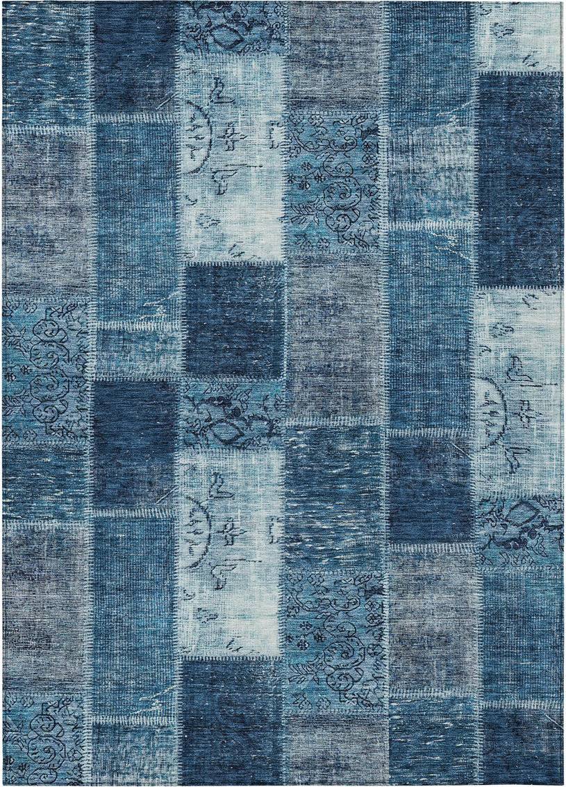 Addison Rugs Indoor Outdoor Chantille ACN631 3' x 5' Rug Blue