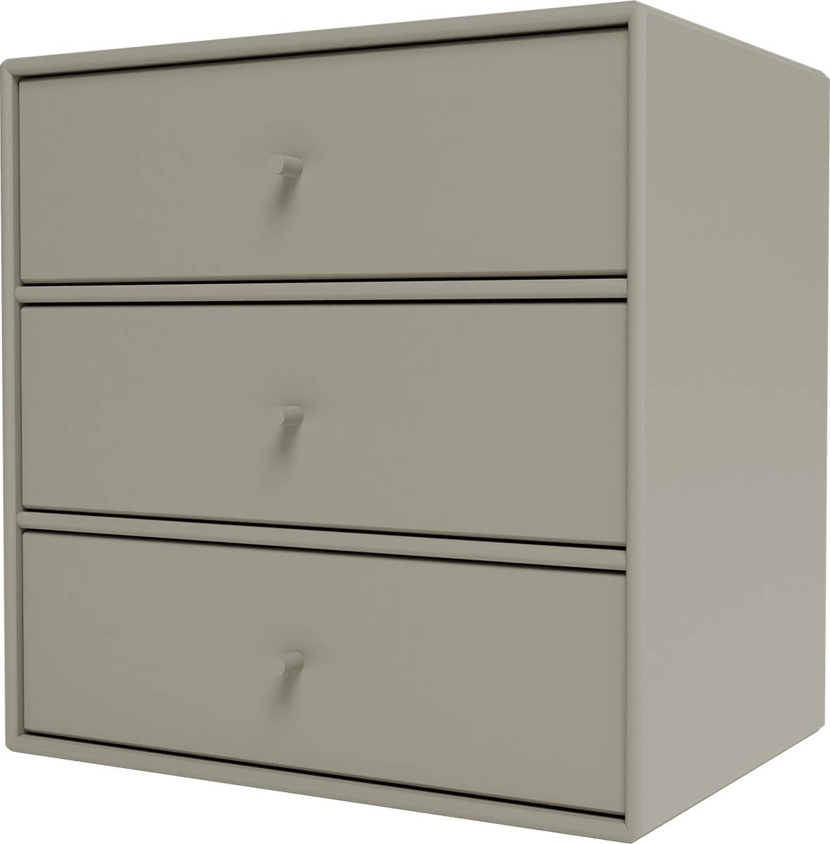 Montana Mini 1007 Shelf With Three Drawers Fennel Shelving System