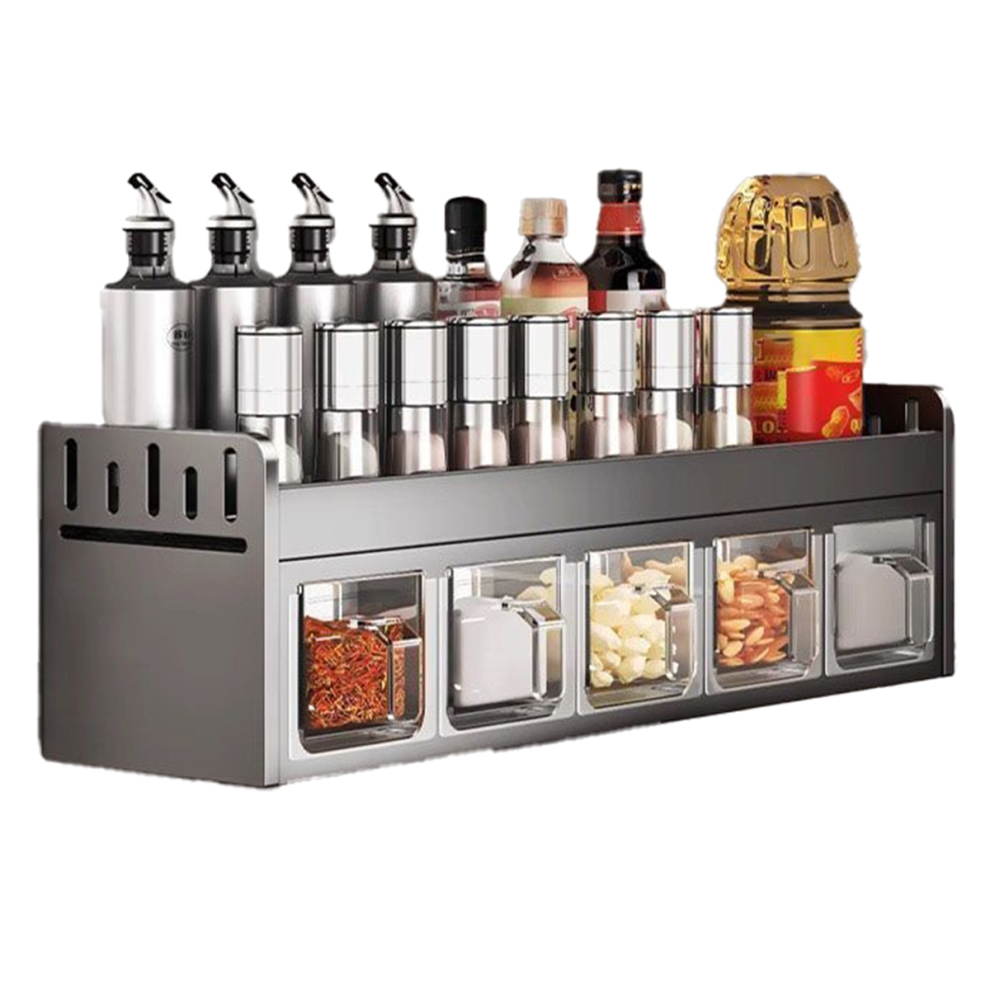 SEM Wall-Mounted Stainless Steel Spice Rack