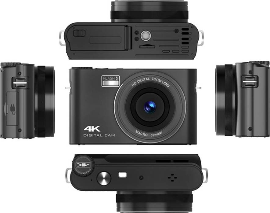 4K Digital Camera 64MP 3 Inch IPS