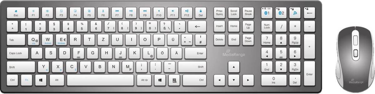 MediaRange Wireless Keyboard Optical 4-Button Mouse Set