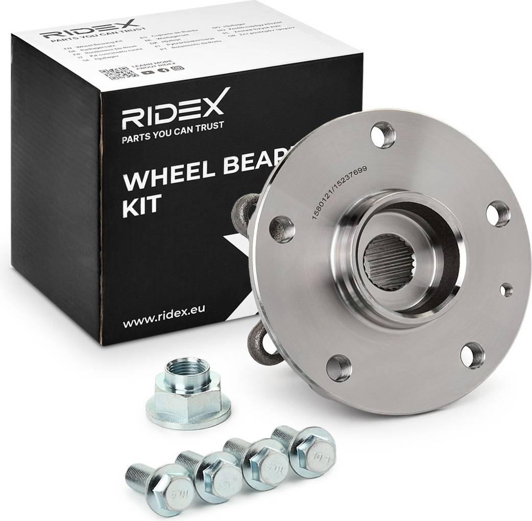 Ridex Wheel Bearing Kit Rear Axle Left
