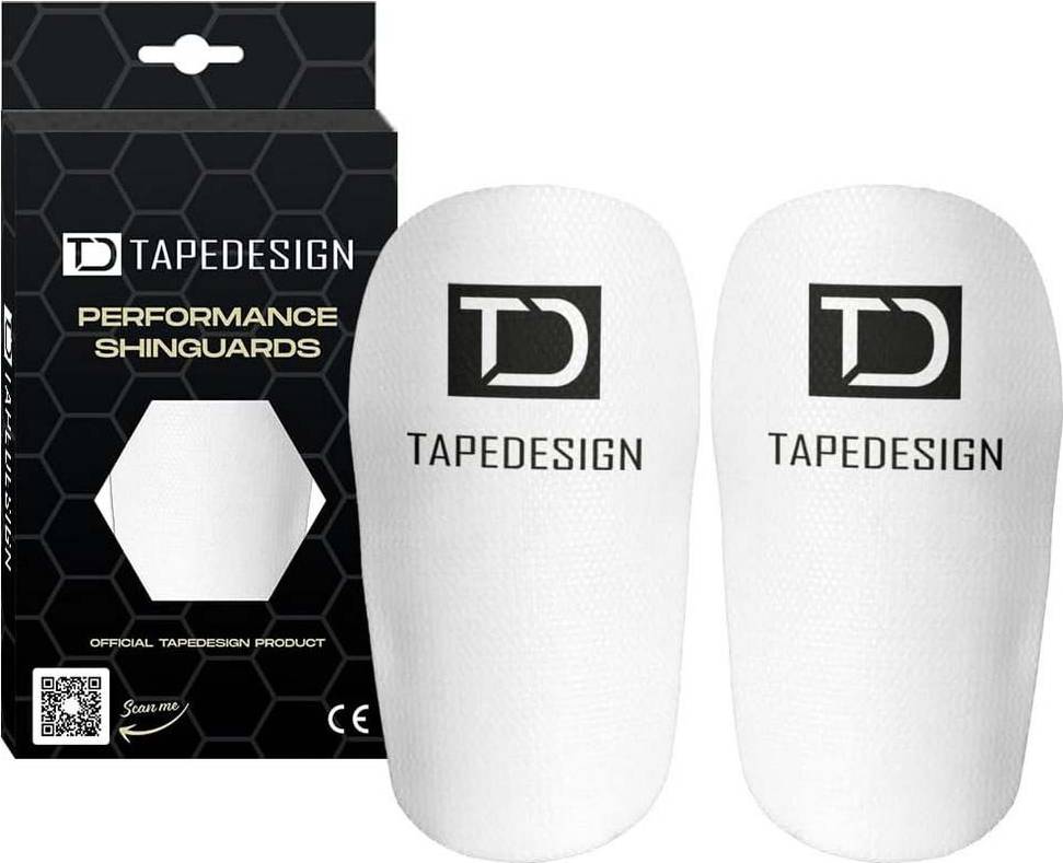 Tapedesign Performance Shinguards 2.0 Weiß