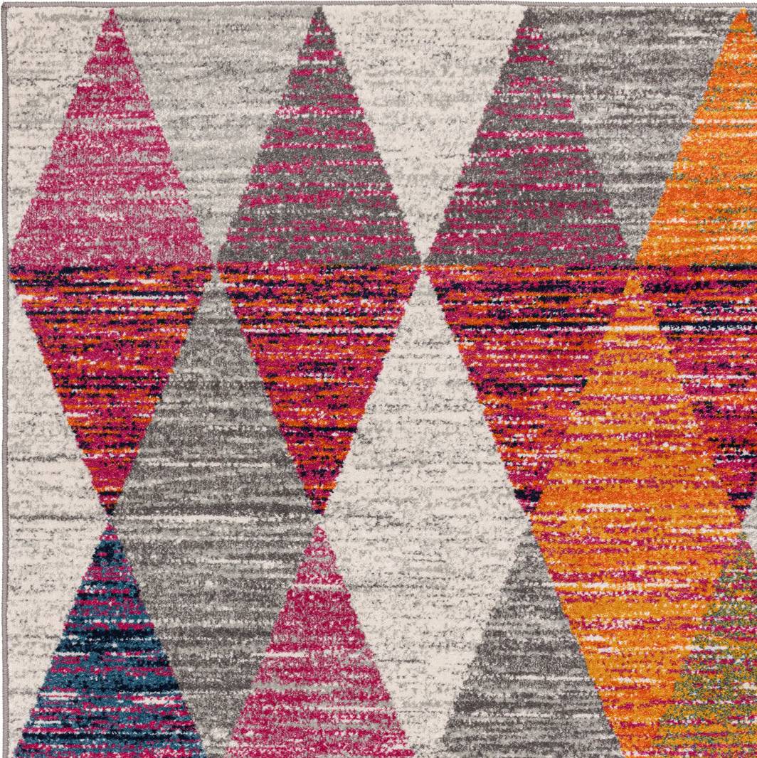 Langley Street Ralph Geometric Area Rug Rectangle 160 x 230 cm Pink