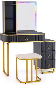 Vanity set with lights SlickBlue Vanity Set with RGB LED Lights Dressing Table