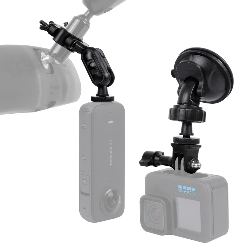 Gopro suction cup mount Dash GoPro Mount Rear View Mirror Holder Suction Cup Kit