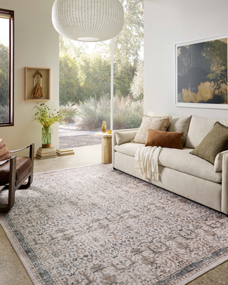 Machine washable area rugs Loloi Anniston Ivory Stone Machine Washable Area Rug