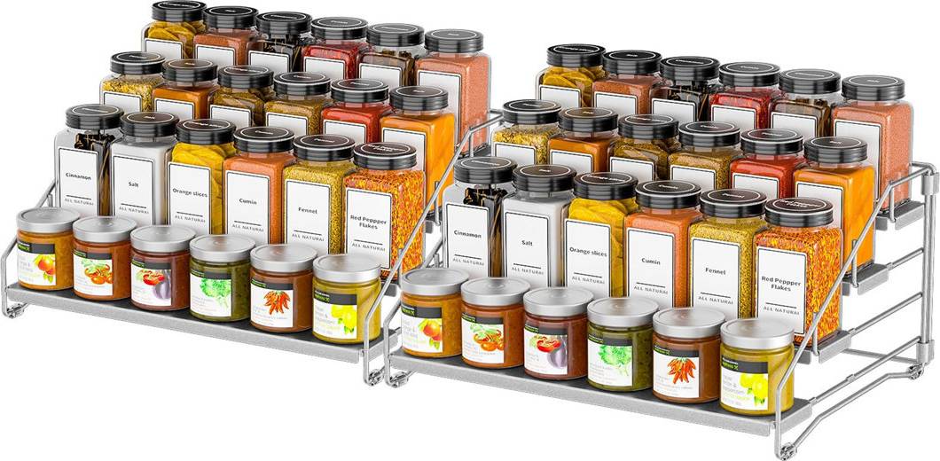 Belfry Kitchen 4-Tier Spice Rack For Inside Cupboard 2 Packs