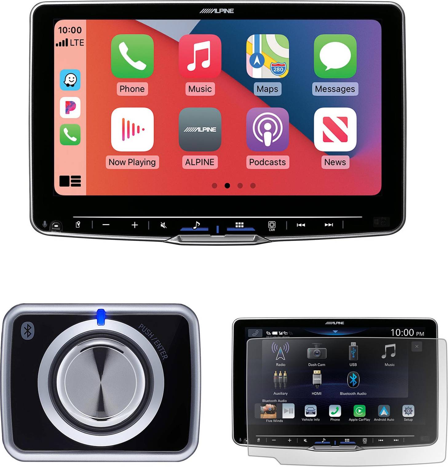Android auto wireless Alpine Halo9 9 Inch Receiver with Wireless Android Auto Carplay