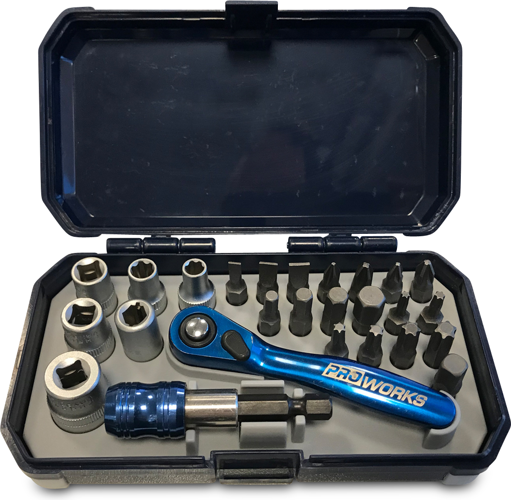 Proworks Mini Socket Set Ratchet Wrench