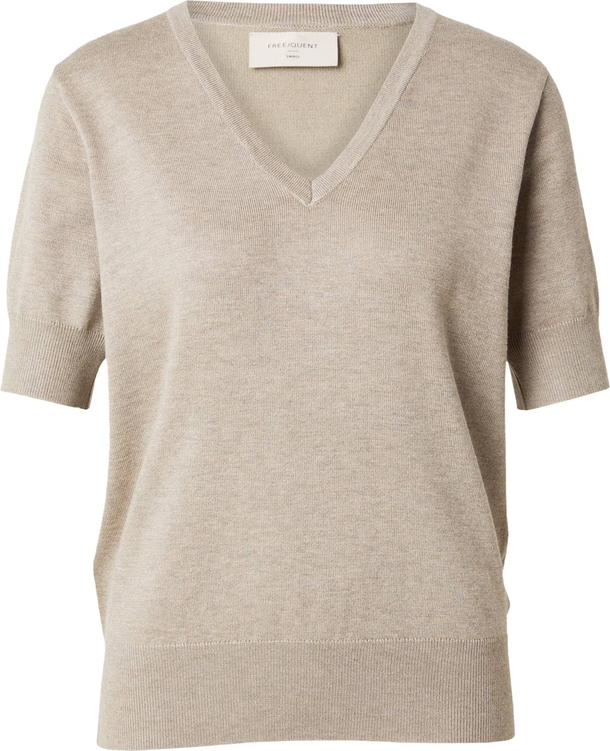 Kurzarmpullover FQKATIE-PULLOVER - Sand