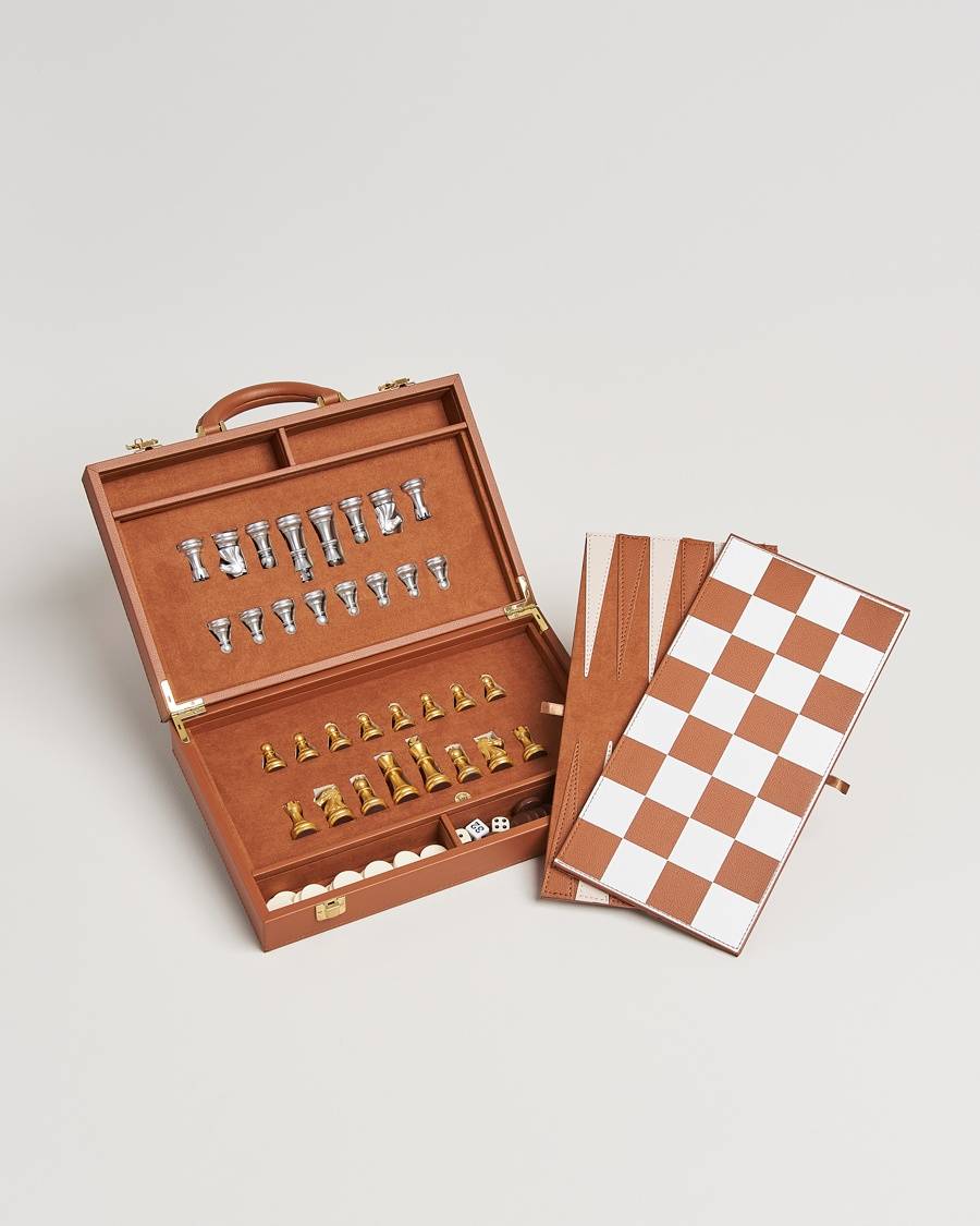 Authentic Models Chess Backgammon Case