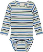 Minymo Ribbad Baby Body Regatta - Blå