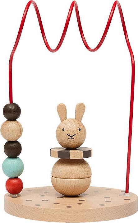 OYOY Kulram Cirkus Rabbit Trä Nature Cherry Red