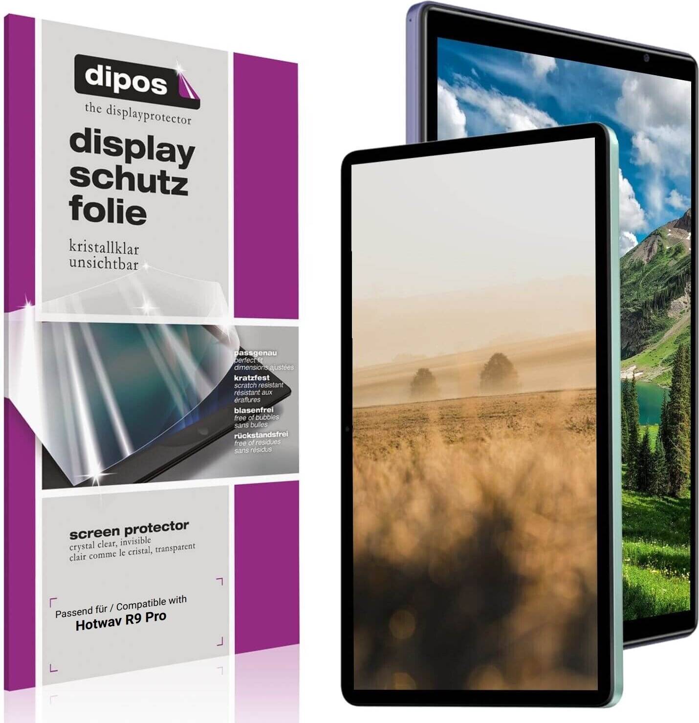 Dipos 2x Screen Protector for Hotwav R9 Pro Protection Crystal Clear