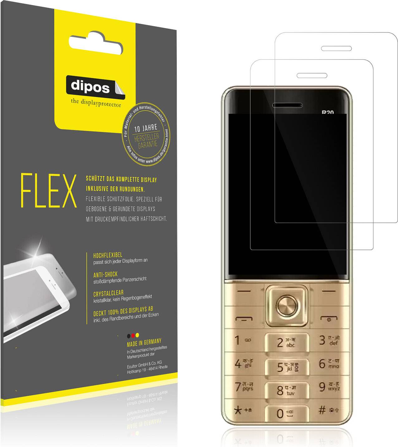Dipos Screen Protector Cellecor R20 Film Covers