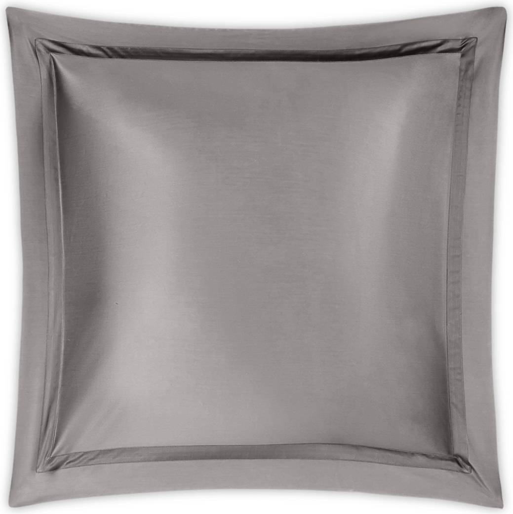 Matouk Nocturne Sateen Euro Sham Pillow Case Silver