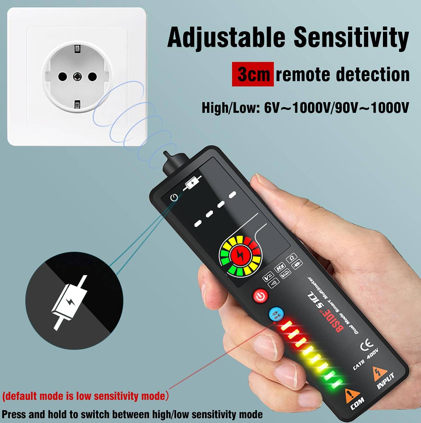 KKmoon BSIDE S1CL Dual Mode True RMS Digital Meter