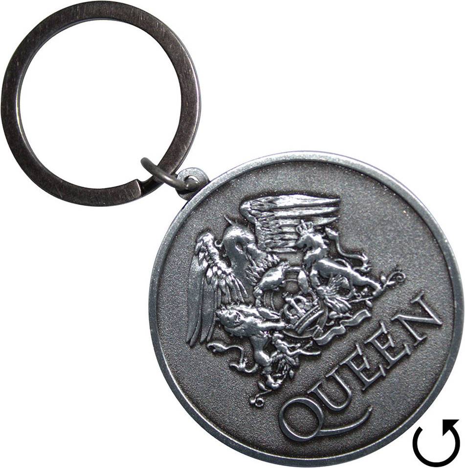 Silver Crest Double Sided Keyring Keychain