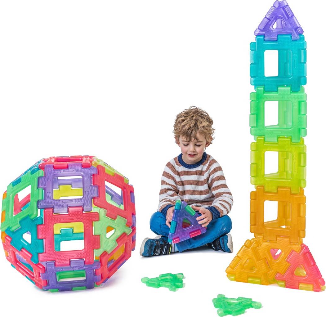 Polydron Translucent Giant Classroom Building Set 60 Pieces
