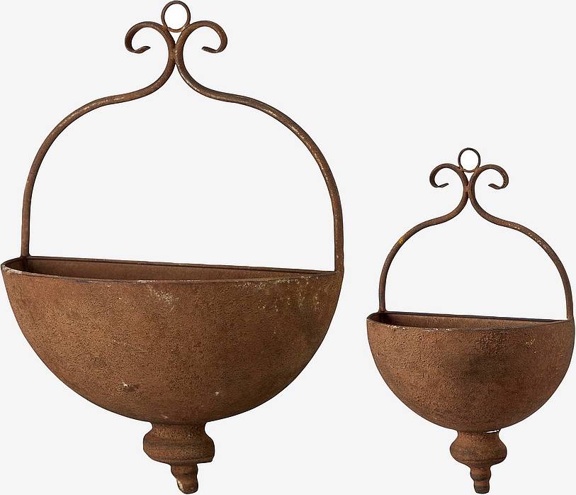 Embla Wandpflanzgefäß 2er Set Rost