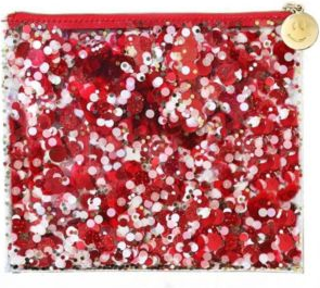 Packed Party Spirit Squad Rally Confetti Everything Pouch - Red