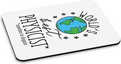 Gift Base World's Best Physicist PC Computer Mouse Mat Pad