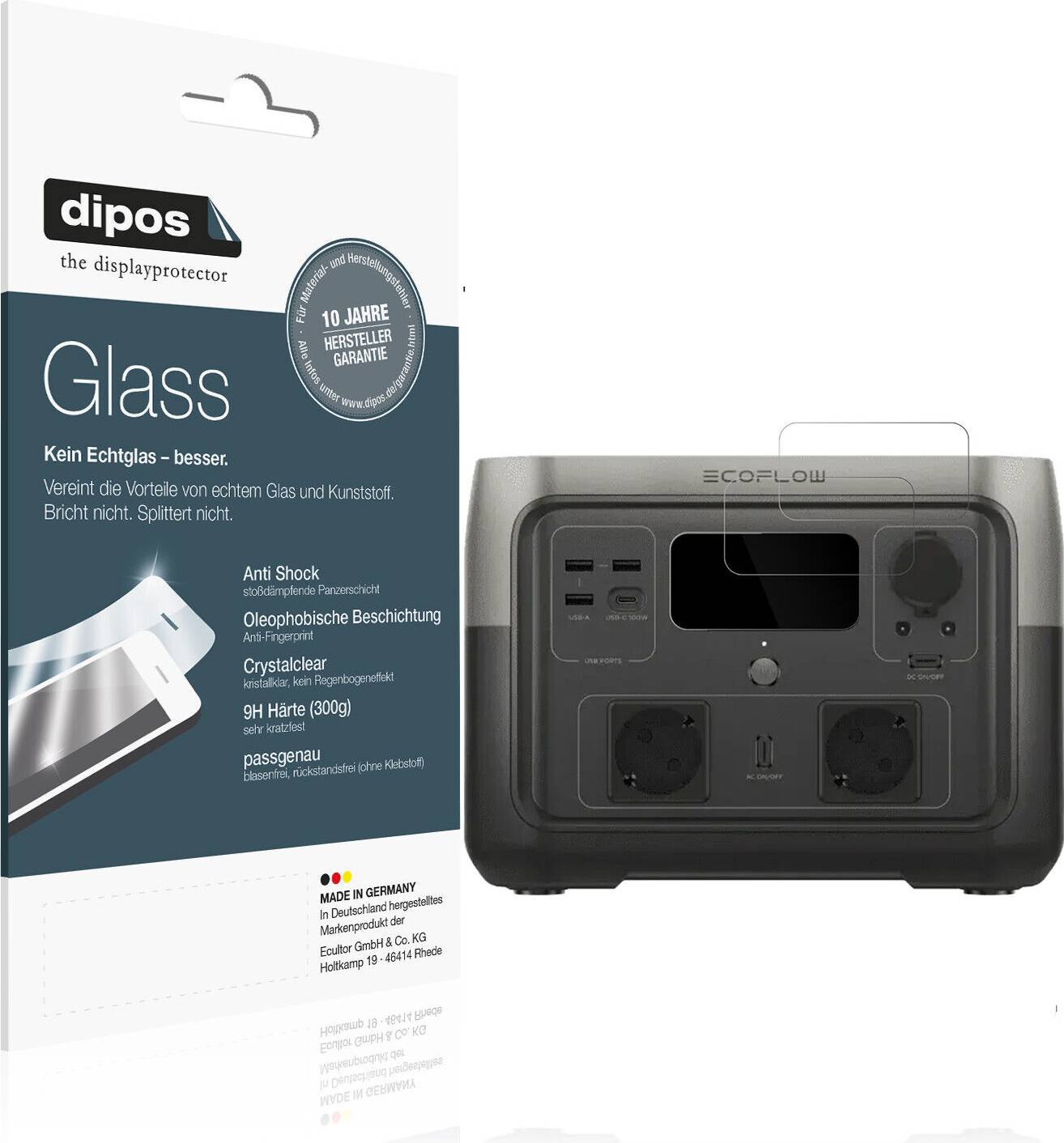 Dipos Screen Protector For EcoFlow River 2 Max