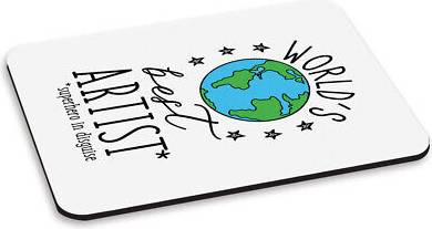 Gift Base World's Best Artist PC Computer Mouse Mat Pad