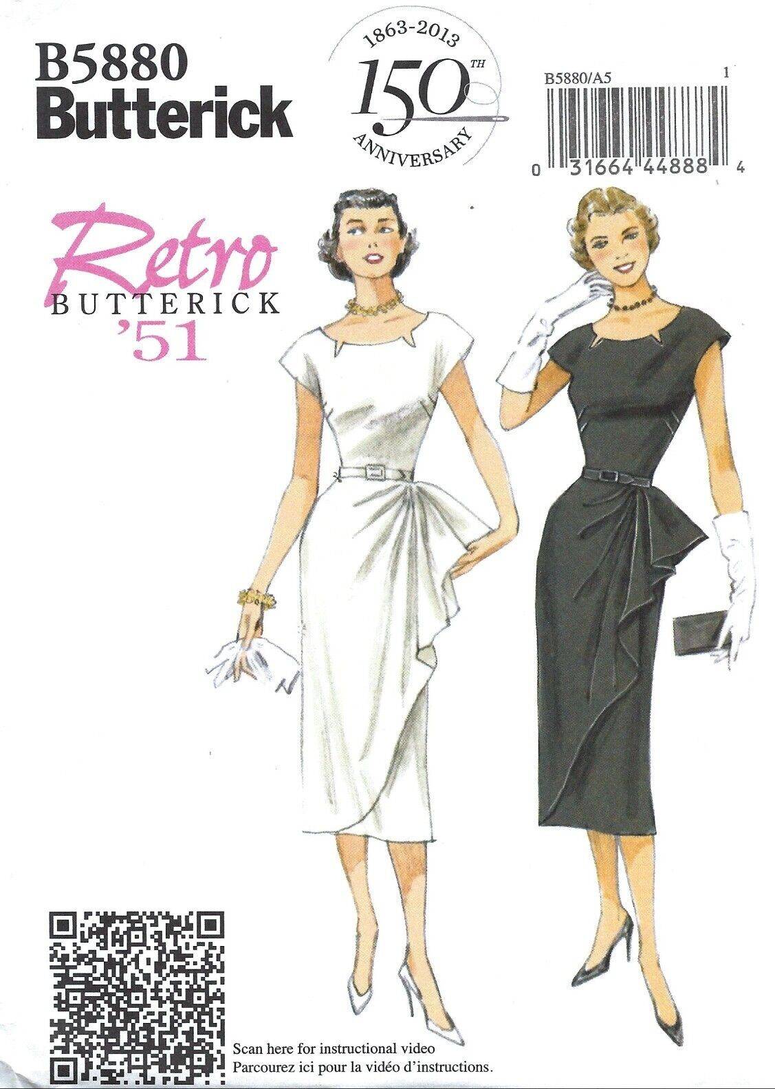 Buttericks Butterick Paper Sewing Pattern 5880