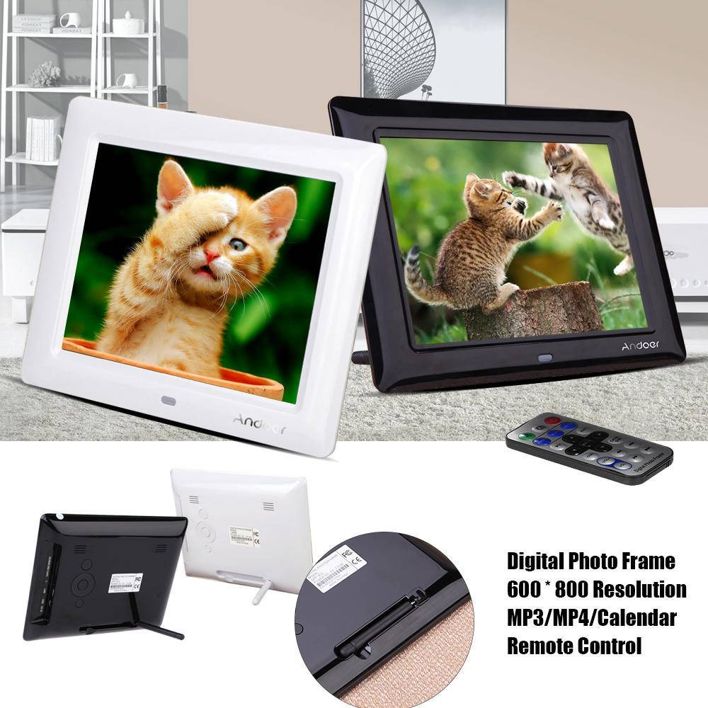 8 Inch HD TFT-LCD Digital Photo Frame Clock