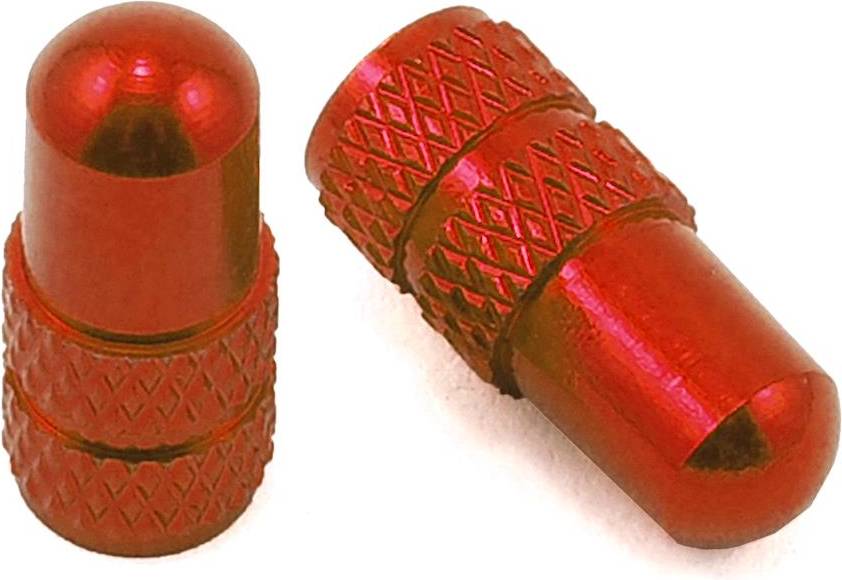 Presta Valve Caps Red