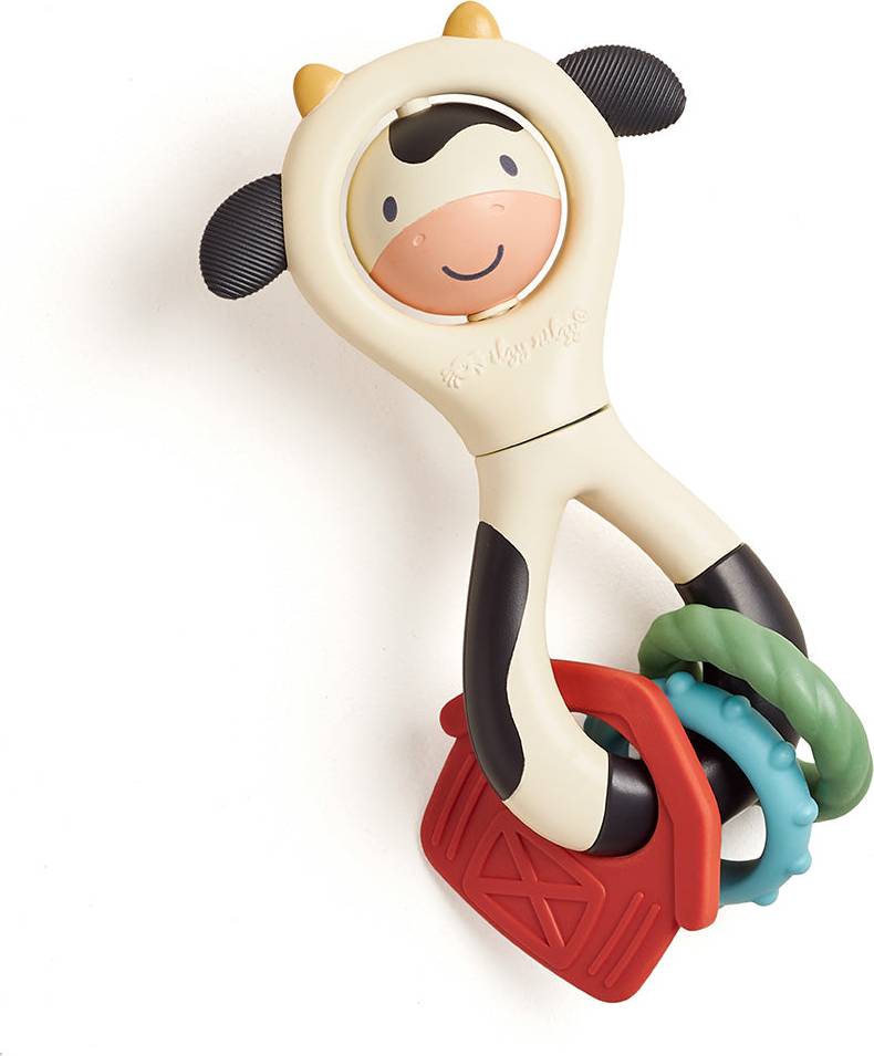 Spinner Rattle Toy Cow Design