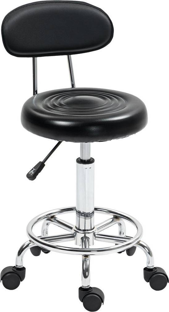 Homcom Homcom Rollhocker Schwarz 86 cm Hocker
