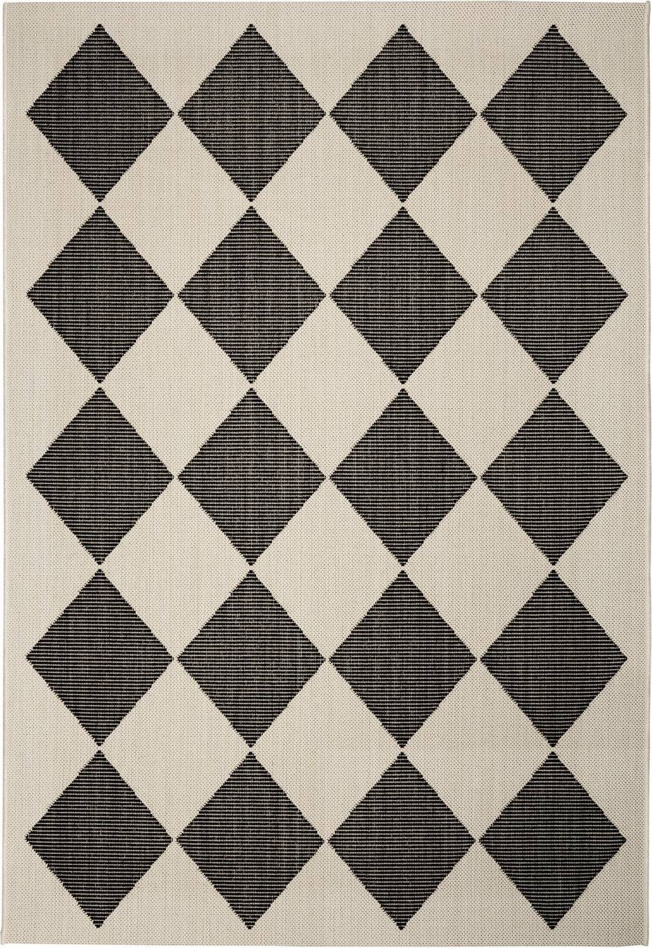 Homemaker Polypropylene Rectangle Rug 160 x 230 cm Black