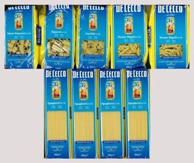 De Cecco Box Assorted Pasta Spaghetti Butterfly Pens Rigatoni Half Rigatoni