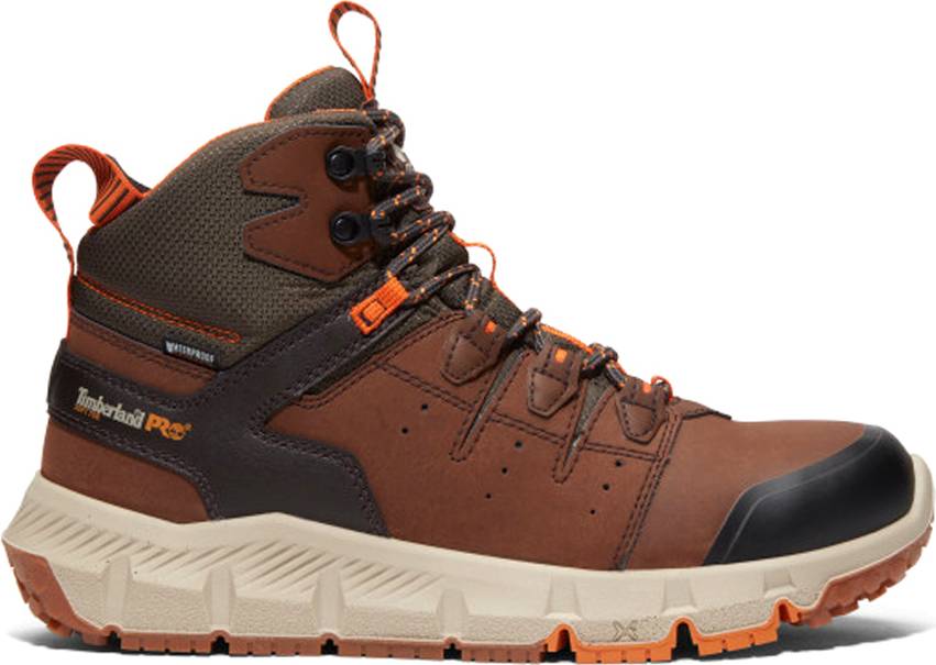Timberland pro work boots Timberland Pro Tempe 6 Inch Waterproof Work Boot - Medium Brown
