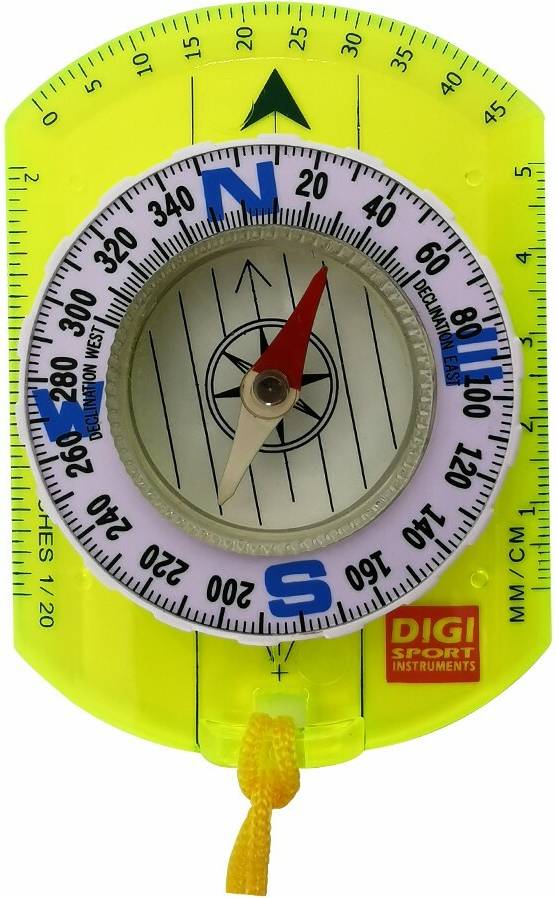 Digi Sport Instruments Brújula Escolar Placa Verde Transparente