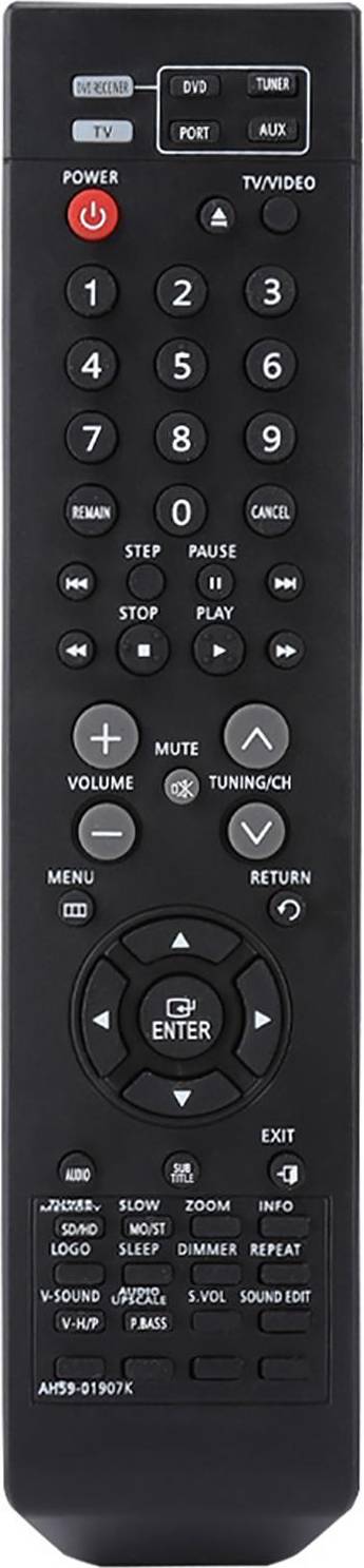 Multi Function DVD Player Replacement Remote Control Samsung AH59-01907K