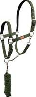 Halter And Lead Rope Set With Snap Hook - Noir