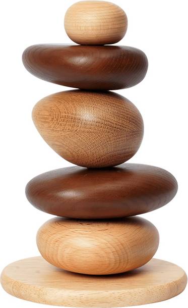 ferm LIVING Pebble Stacking Blocks Multi