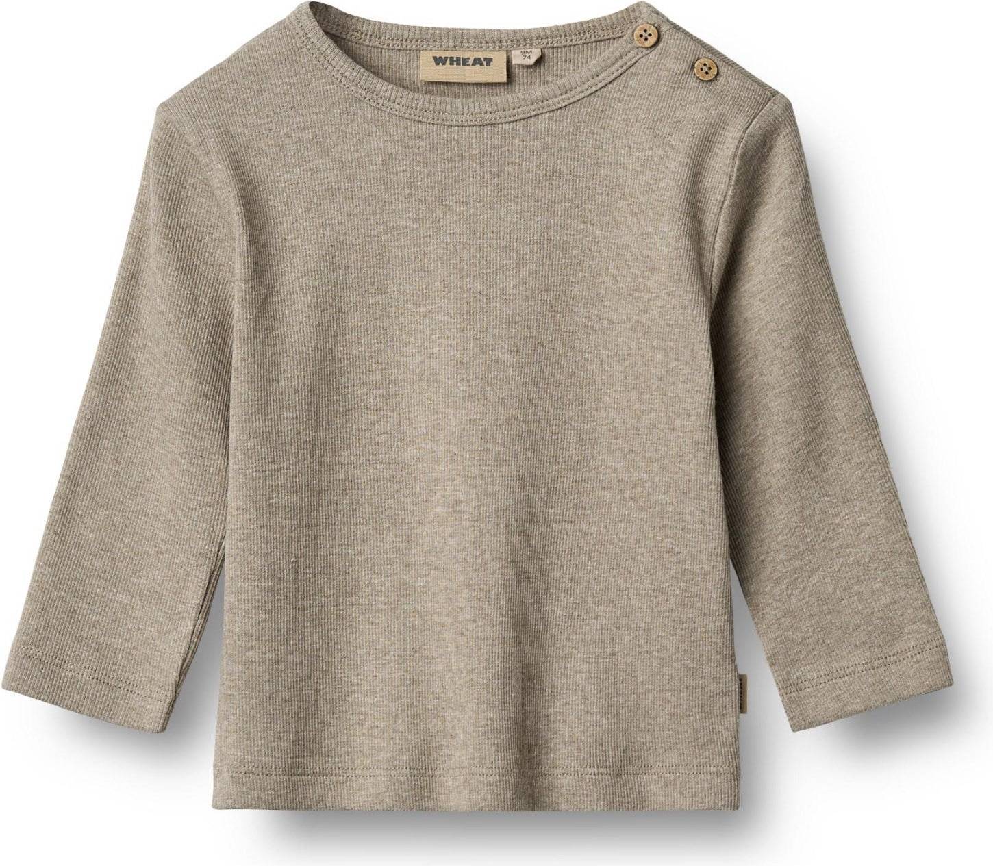 Wheat Organic Milo Rib Bluse - Brun
