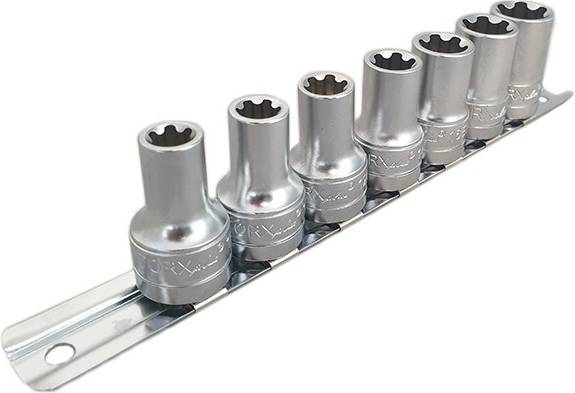 Weber 3/8 Inch Torx Plus Set 7 pcs WT8518 Socket Bit