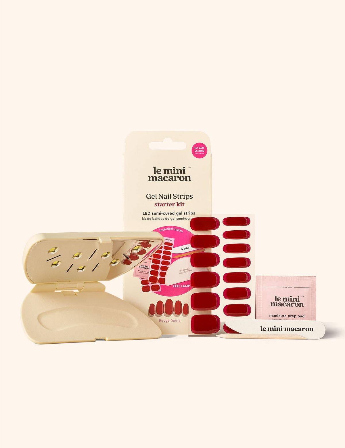 Le mini macaron gel manicure kit Le Mini Macaron Gel Strip Starter Kit - Rouge