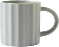 George Home Vertical Ribbed Grey Cup & Mug