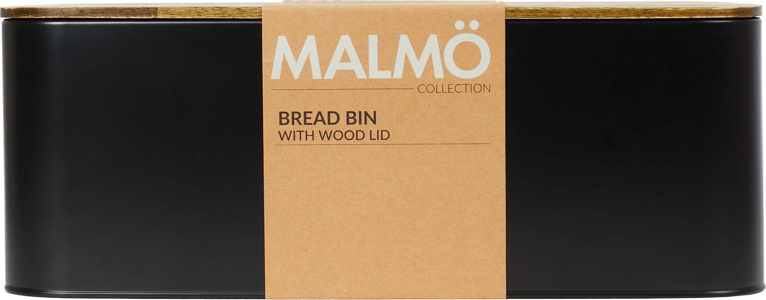 Malmo Rectangular Bin Black